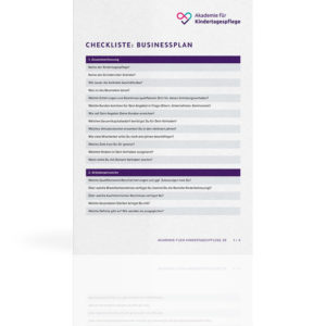 Checkliste Businessplan